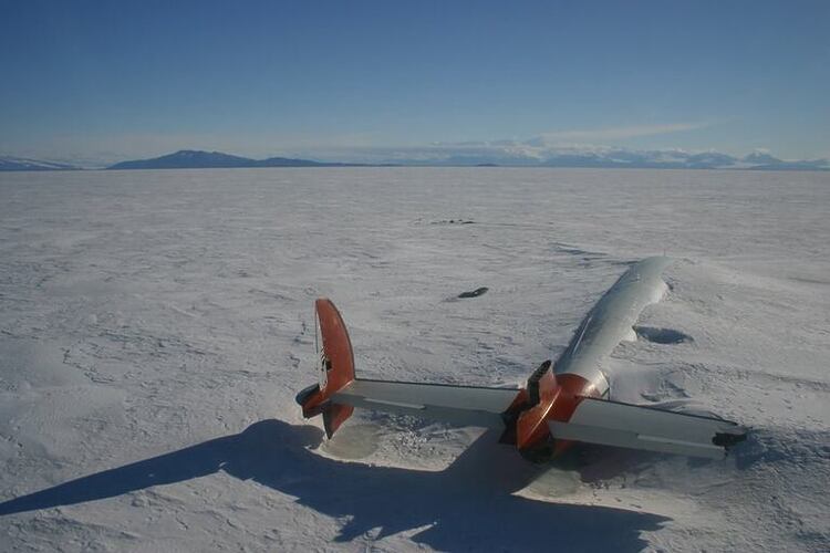 Flugzeug in der Antarktis